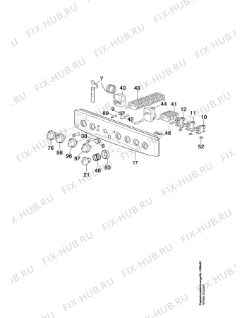 Взрыв-схема плиты (духовки) Arthurmartinelux CM6154W1 - Схема узла Command panel 037