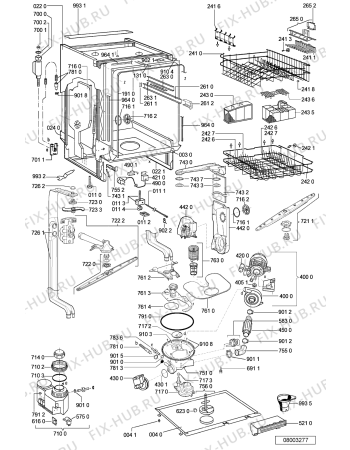 Схема №1 GSU 4551 C-WS с изображением Обшивка для посудомоечной машины Whirlpool 481245372176
