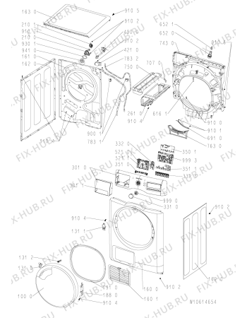 Схема №2 AZA 9783 GG с изображением Блок управления для стиралки Whirlpool 481010576587