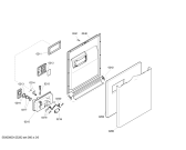 Схема №1 SGS46M62AU с изображением Передняя панель для посудомоечной машины Bosch 00663394