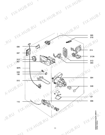 Взрыв-схема стиральной машины Aeg LAVJUB 40-W - Схема узла Electrical equipment