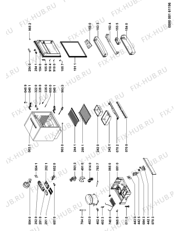 Схема №1 ARG58121 (F091253) с изображением Наставление для холодильной камеры Indesit C00354412