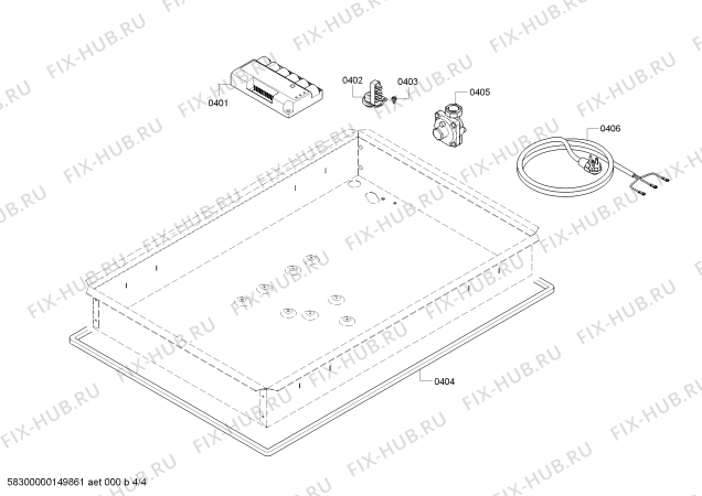 Схема №2 SGS304FS Thermador с изображением Решетка для плиты (духовки) Bosch 00701770