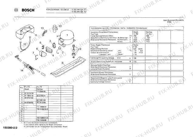 Взрыв-схема холодильника Bosch 0702244724 KS230EG - Схема узла 02