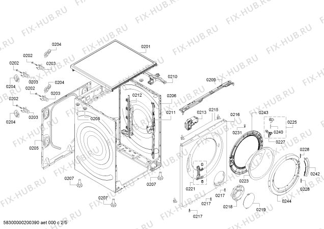 Схема №2 WAK20062IN с изображением Силовой модуль для стиралки Bosch 12018159