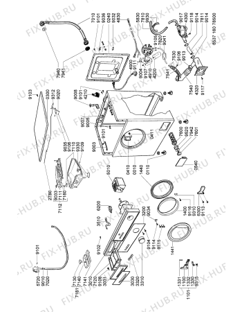 Схема №1 AWG 160/3 с изображением Электролиния для стиральной машины Whirlpool 481232178126