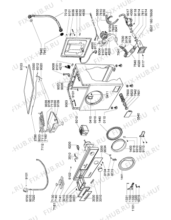 Схема №1 AWG 162/1/W с изображением Микротермостат для стиралки Whirlpool 481928248095