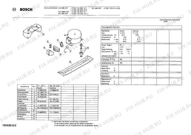 Взрыв-схема холодильника Bosch 0702175217 KS188ERF - Схема узла 02