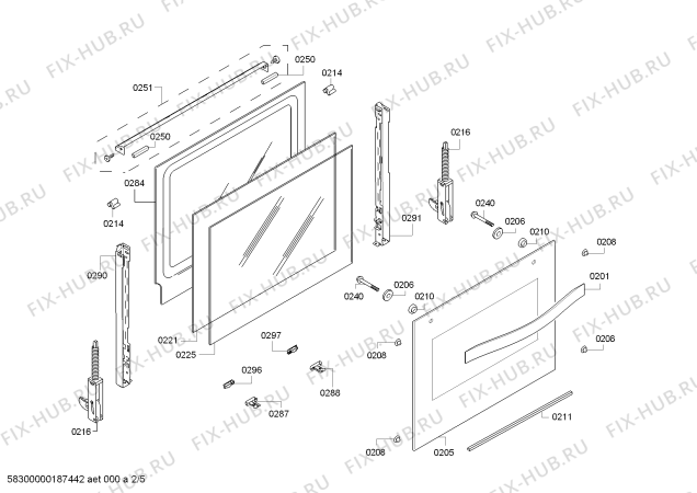 Схема №2 3HB558XC H.BA.PY.L3D.IN.GLASS.GL/.G.E3_COT/ с изображением Ручка выбора программ для плиты (духовки) Bosch 00628928