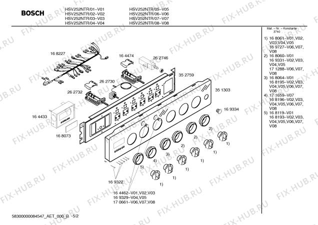 Схема №1 HSG122GEU с изображением Рамка для плиты (духовки) Bosch 00212791