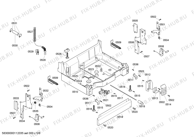 Схема №1 DWHD43CF Thermador с изображением Панель управления для посудомойки Bosch 00445476