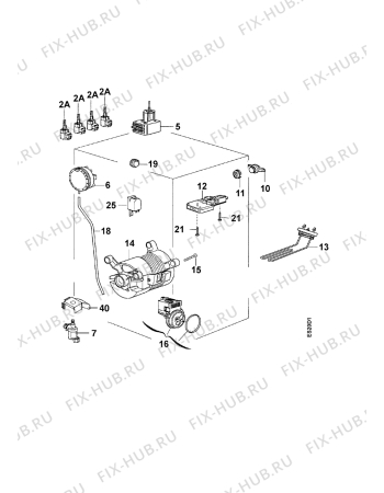 Взрыв-схема стиральной машины Faure LTD760 - Схема узла Electrical equipment 268