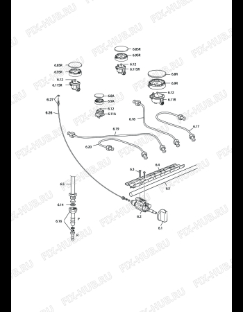 Схема №2 DGX654 с изображением Панель для электропечи DELONGHI 35C65C3LDL