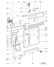 Схема №1 6ADG 6956 IXM с изображением Панель для электропосудомоечной машины Whirlpool 481245371665