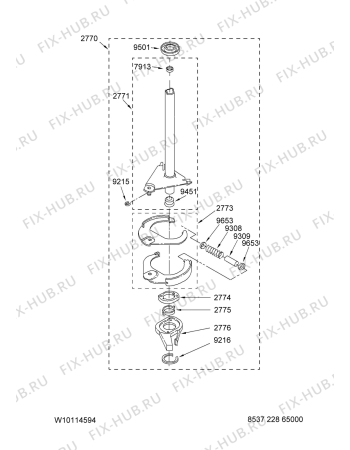 Схема №4 NTW5800TQ0 с изображением Уплотнитель (прокладка) для стиралки Whirlpool 481203948001
