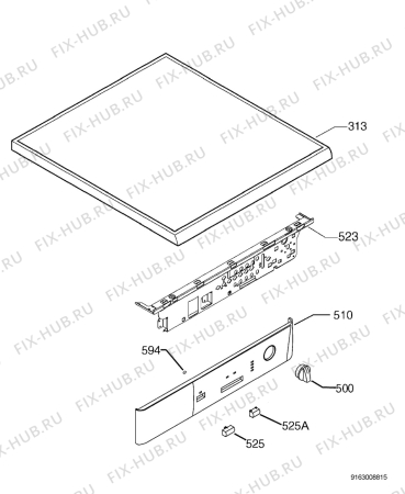 Взрыв-схема сушильной машины Aeg Electrolux T35809 - Схема узла Command panel 037