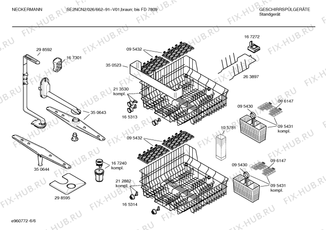 Схема №2 SE2NCN2 026/662-09 с изображением Столешница для посудомойки Bosch 00214168