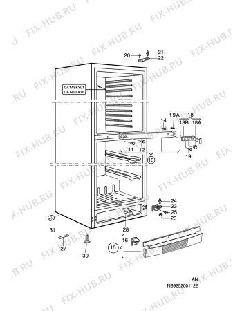 Схема №1 S70322-KG с изображением Блок управления для холодильника Aeg 2082948353