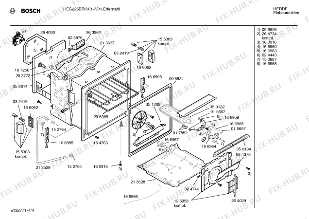 Взрыв-схема плиты (духовки) Bosch HEG225BRK - Схема узла 04