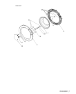 Схема №3 AWG6081/M с изображением Ручка (крючок) люка для стиральной машины Whirlpool 482000009820