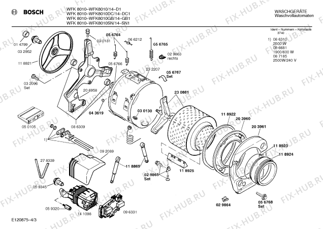 Схема №1 CW19600 CW1960 с изображением Клавиатура для стиралки Bosch 00093779