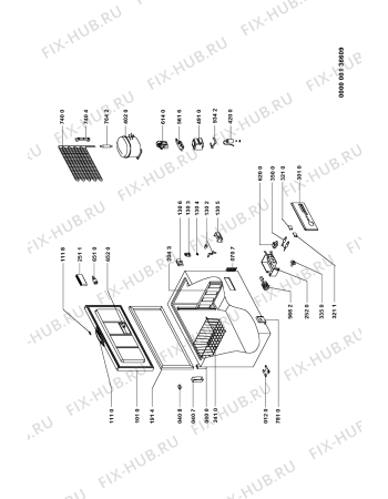 Схема №1 AFG 531/H с изображением Электроадаптер для холодильника Whirlpool 481946698772