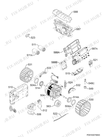 Схема №2 T6DB64375 с изображением Блок управления для сушильной машины Aeg 973916097929004