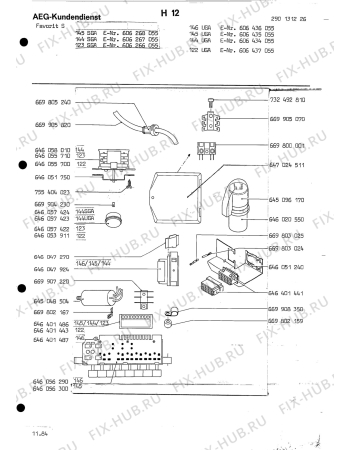 Взрыв-схема посудомоечной машины Aeg FAV123 SGA - Схема узла Section9