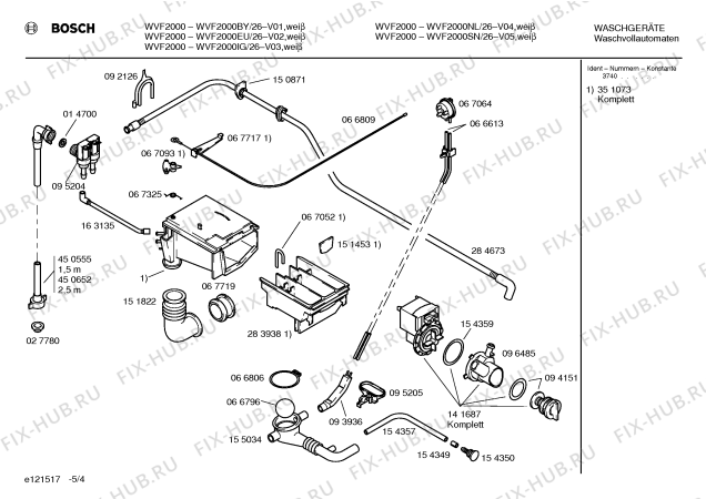 Схема №2 WVF2000EU с изображением Инструкция по эксплуатации для стиралки Bosch 00521767
