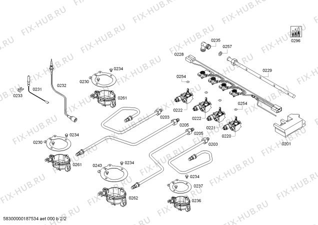 Взрыв-схема плиты (духовки) Siemens EB6B2PB60 4G SE VS60R/15 - Схема узла 02