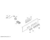 Схема №1 3HF501NP с изображением Передняя часть корпуса для плиты (духовки) Bosch 00662466