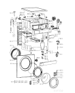Схема №1 AWV 441 с изображением Обшивка для стиралки Whirlpool 481245370184