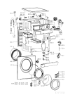 Схема №1 AWV 422 с изображением Клавиша для стиралки Whirlpool 481241258806