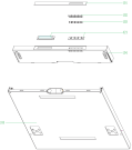 Схема №1 GV63214UK (431258, WQP12-7311A) с изображением Накладка на панель управления для посудомойки Gorenje 398376