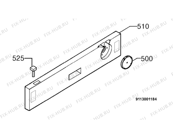 Взрыв-схема посудомоечной машины Zanussi ZT6755I - Схема узла Command panel 037