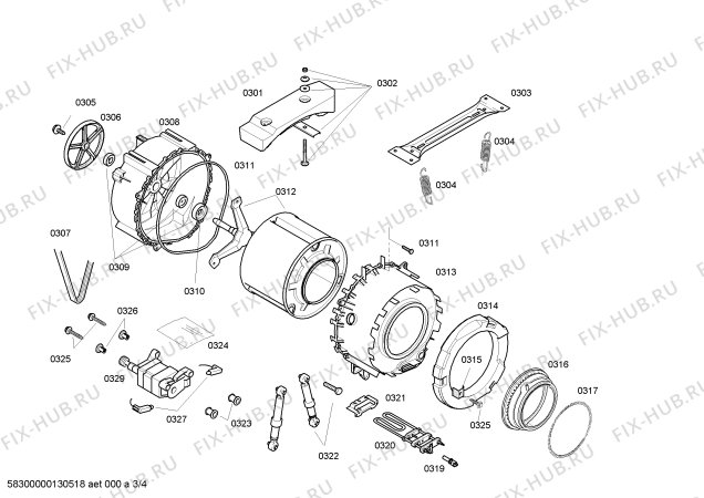 Схема №1 WM10E460EP с изображением Панель управления для стиралки Siemens 00665484