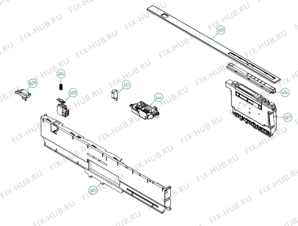 Взрыв-схема посудомоечной машины Gorenje D5220 XXL FI US   -Titanium FI (900001408, DW70.3) - Схема узла 06