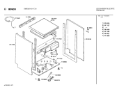 Схема №2 SMS5021 с изображением Боковая часть корпуса для посудомоечной машины Bosch 00204189