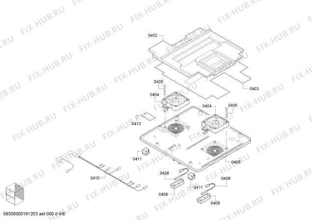 Схема №2 T24UR800DP с изображением Монтажный набор для плиты (духовки) Bosch 12012716