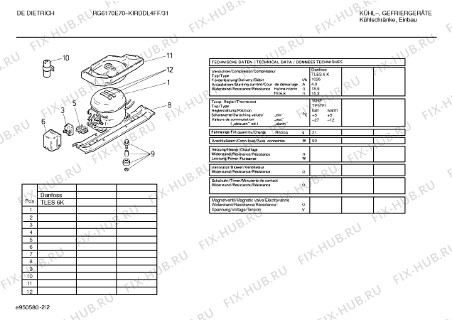 Схема №1 KIRDDN3FF RG6200E70 с изображением Обшивка Bosch 00299303