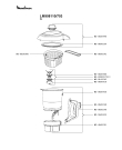 Схема №1 LM908110/703 с изображением Элемент корпуса для блендера (миксера) Moulinex MS-0A08512