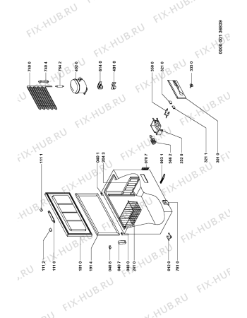 Схема №1 FRCS 2652 с изображением Декоративная панель для холодильника Whirlpool 481945948862