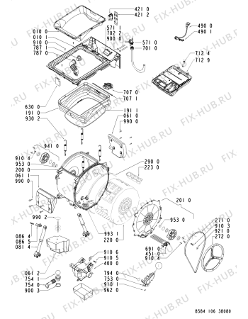 Схема №1 LTE 1068 EG с изображением Декоративная панель для стиралки Whirlpool 480110100111