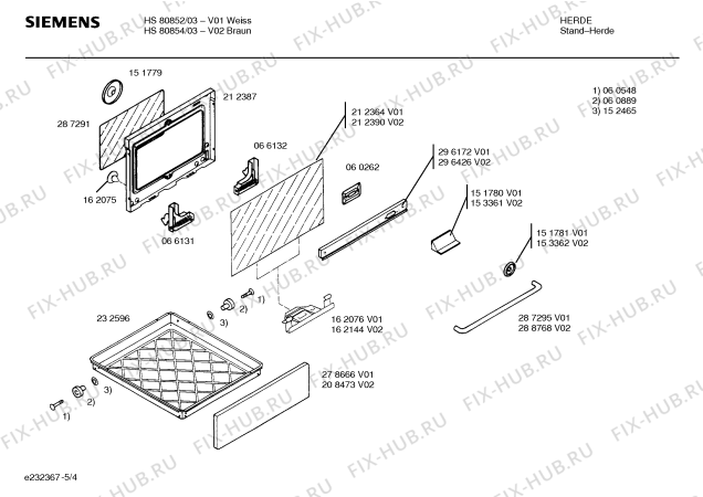 Схема №3 HL53241EU с изображением Ручка управления духовкой для плиты (духовки) Siemens 00155138