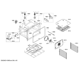 Схема №1 HBL8450UC с изображением Панель управления для духового шкафа Bosch 00684613