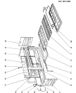 Схема №1 K9502XS (F001727) с изображением Клавиша для плиты (духовки) Indesit C00108689