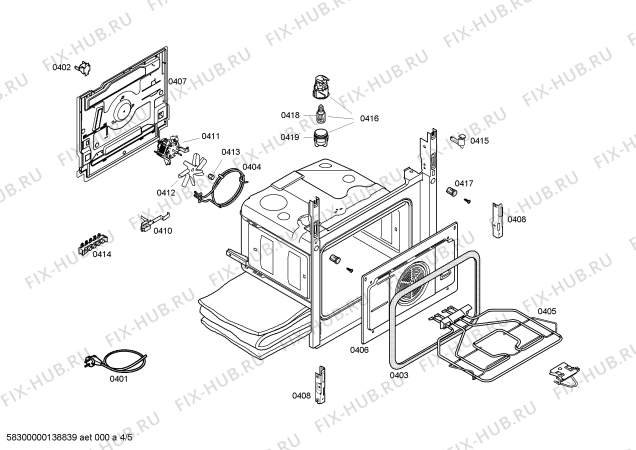 Схема №1 FRT4601EG с изображением Панель управления для плиты (духовки) Bosch 00673386