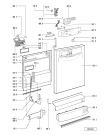 Схема №1 ADP 5967 GRM с изображением Блок управления для посудомоечной машины Whirlpool 481221478584