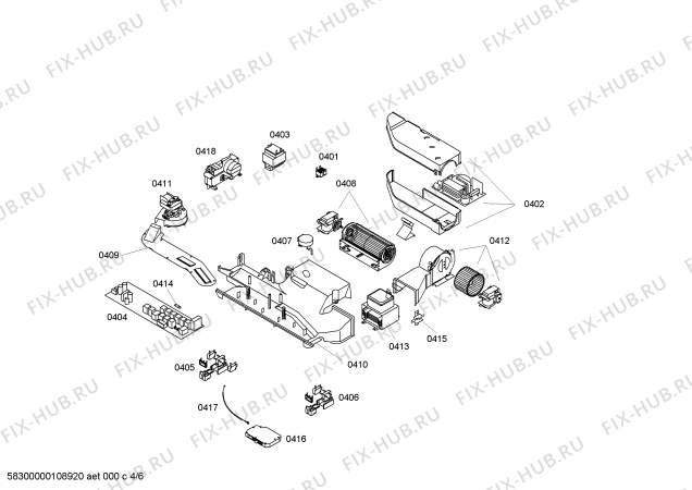 Схема №2 HB86P570B с изображением Модуль реле для духового шкафа Siemens 00444421