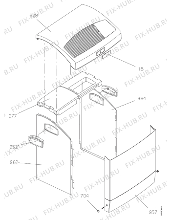 Взрыв-схема кондиционера Electrolux EBT1200QC - Схема узла Section 6